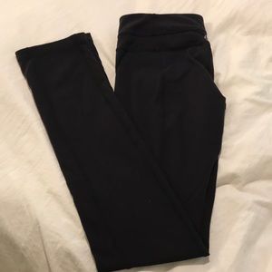 Lululemon Black Straight Leg Yoga Pants